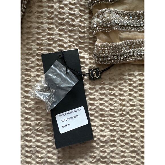 NWT Sivalia Couture Sheer Beaded Top 6 - Picture 3 of 7